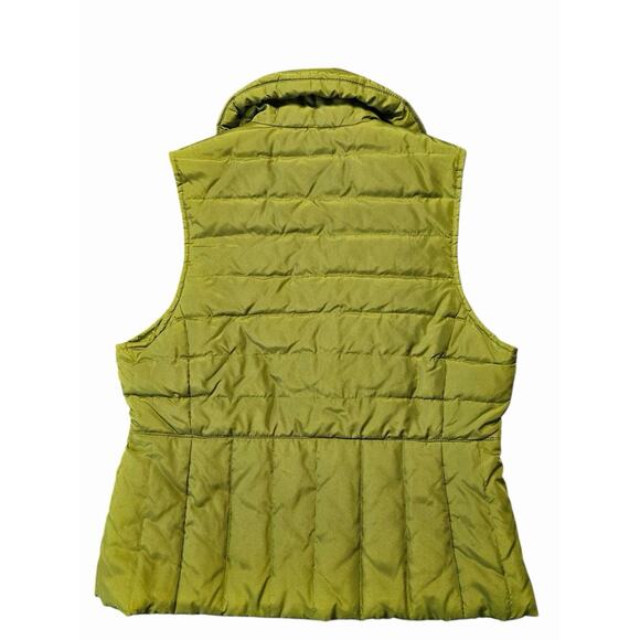 Kenneth Cole Reaction Women’s Down Puffer Vest Green Size Medium Zip Up - Picture 2 of 4